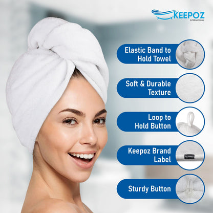 Keepoz cotton hair wrap for curly and long hair