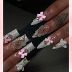 Included wax pen and tweezers tool accessories for nail art