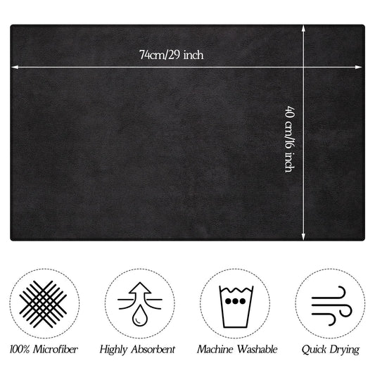 Folded Shimeyao microfiber towels for hair styling and spa