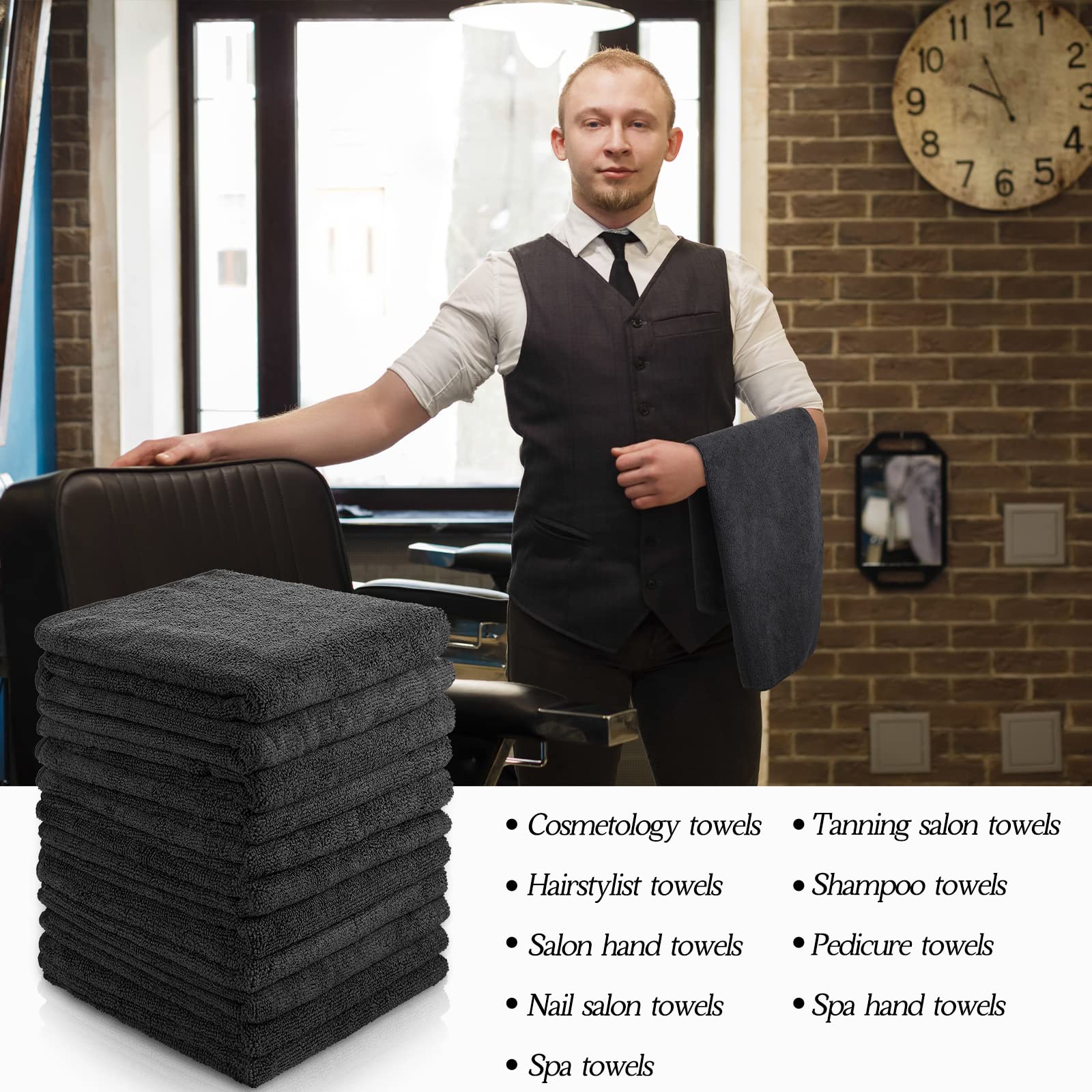 Shimeyao 26 pack salon towels packaging and product display