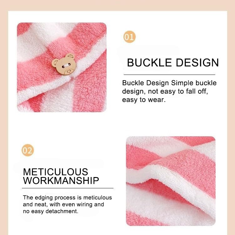 Soft absorbent hair drying cap with elastic strap