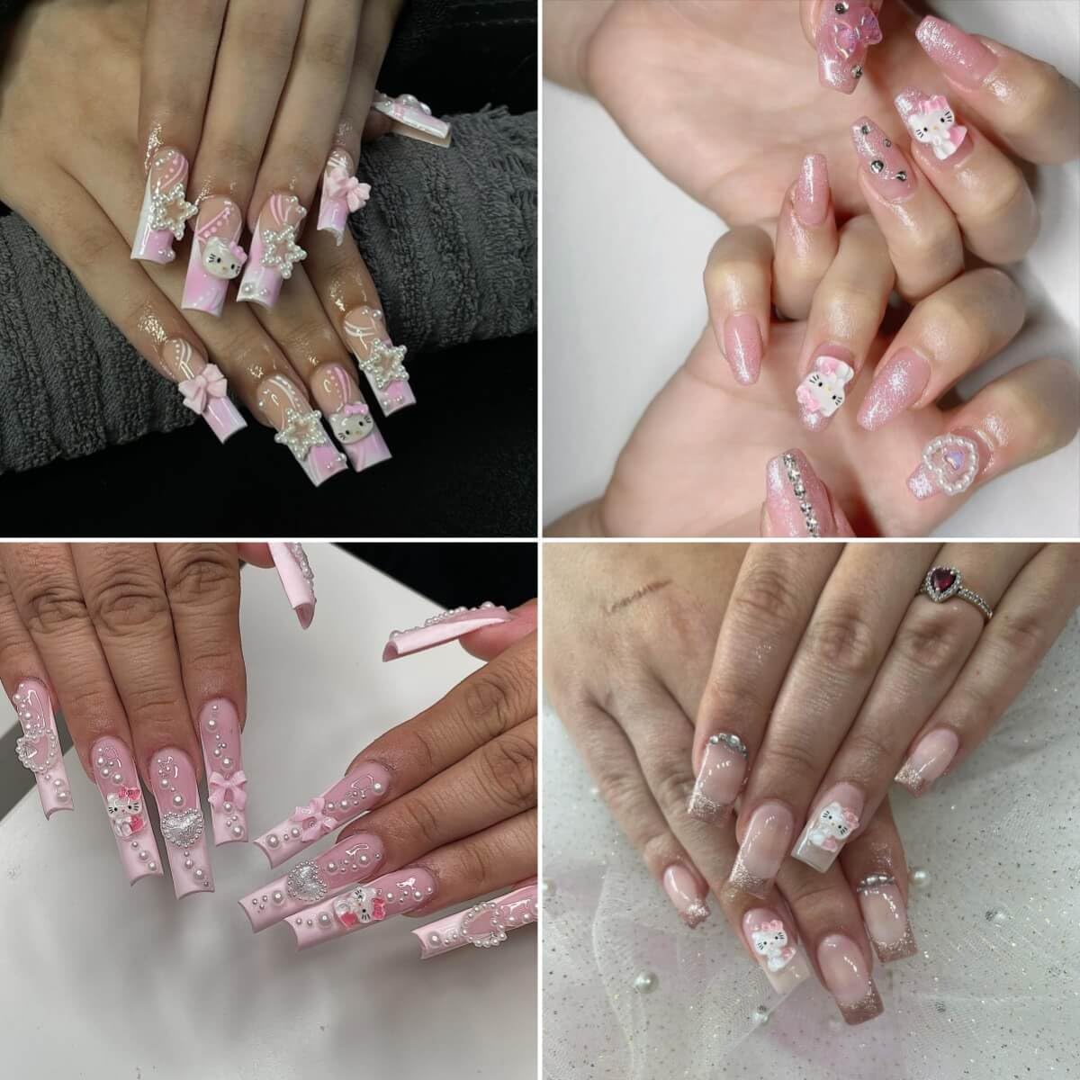 Rythsans assorted nail charms arranged for DIY manicure design