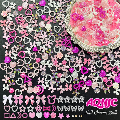 Full collection of Hotlea nail art supplies in 12-grid case