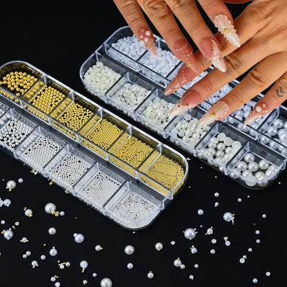 Professional nail art setup with Baoyaalin charms kit