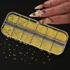 Close up view of pearl and caviar bead compartment boxes
