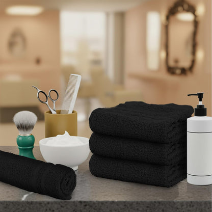 Stf Linen bulk black towels for professional use