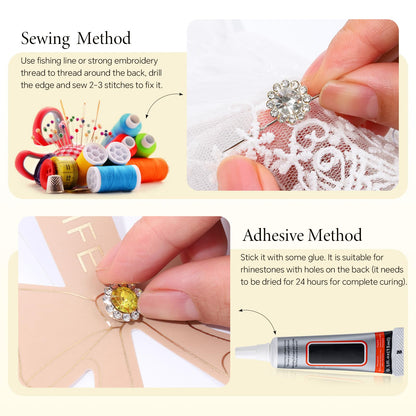 Multi-colored collection of flower rhinestones for crafting