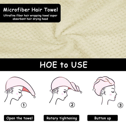 Three pack color options for Yhpdyl hair towels