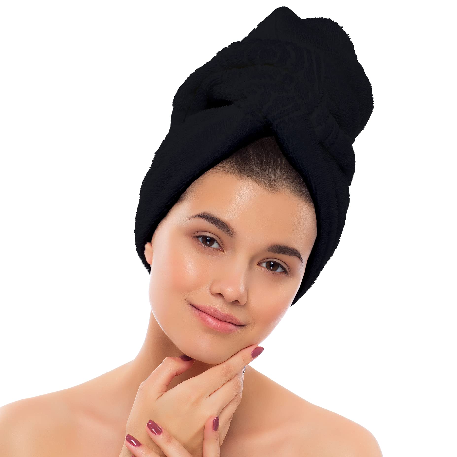 Eurow bleachproof salon hair towels folded stack