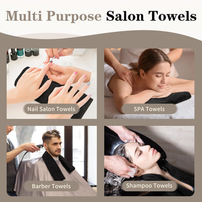 Fixsmith 12 pack salon towels folded for bathroom storage