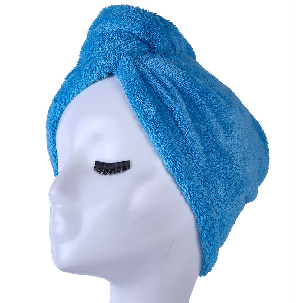 Side profile of Yyxr microfiber drying cap on model