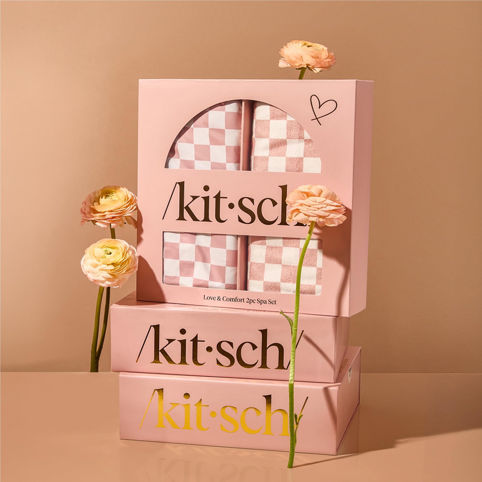 Kitsch 2 piece spa set packaging and components