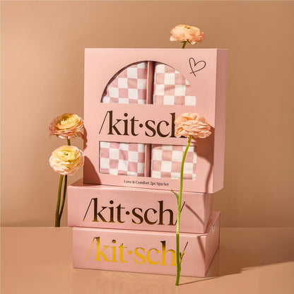 Kitsch 2 piece spa set packaging and components