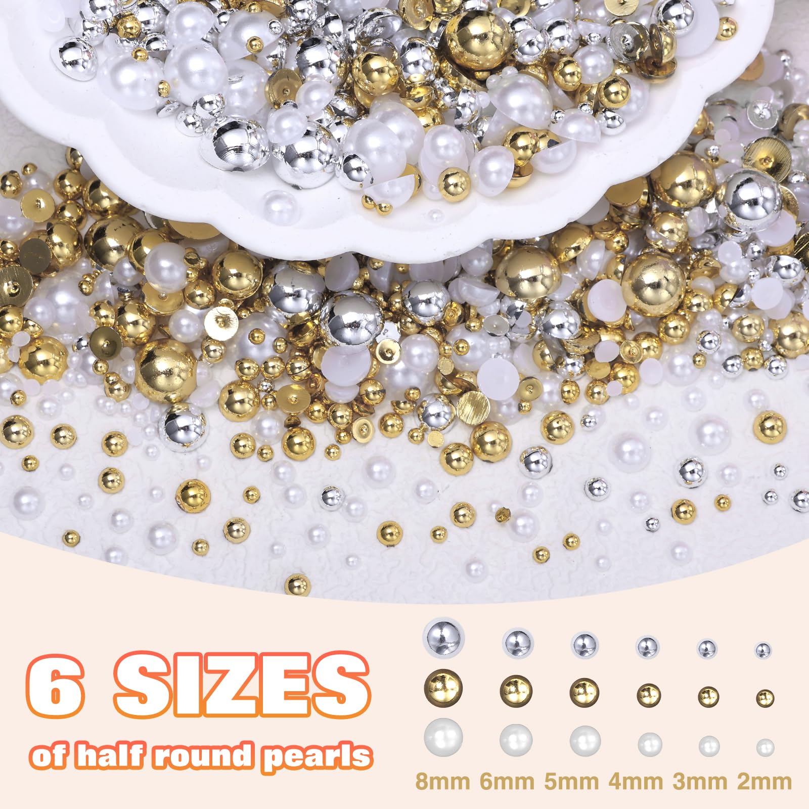 Cynailli nail art pearls inside organized storage grids with tools