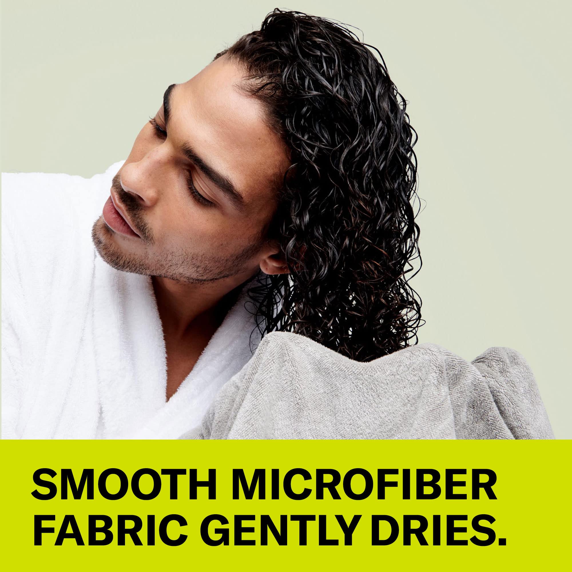 Close up of DevaCurl anti-frizz hair towel texture