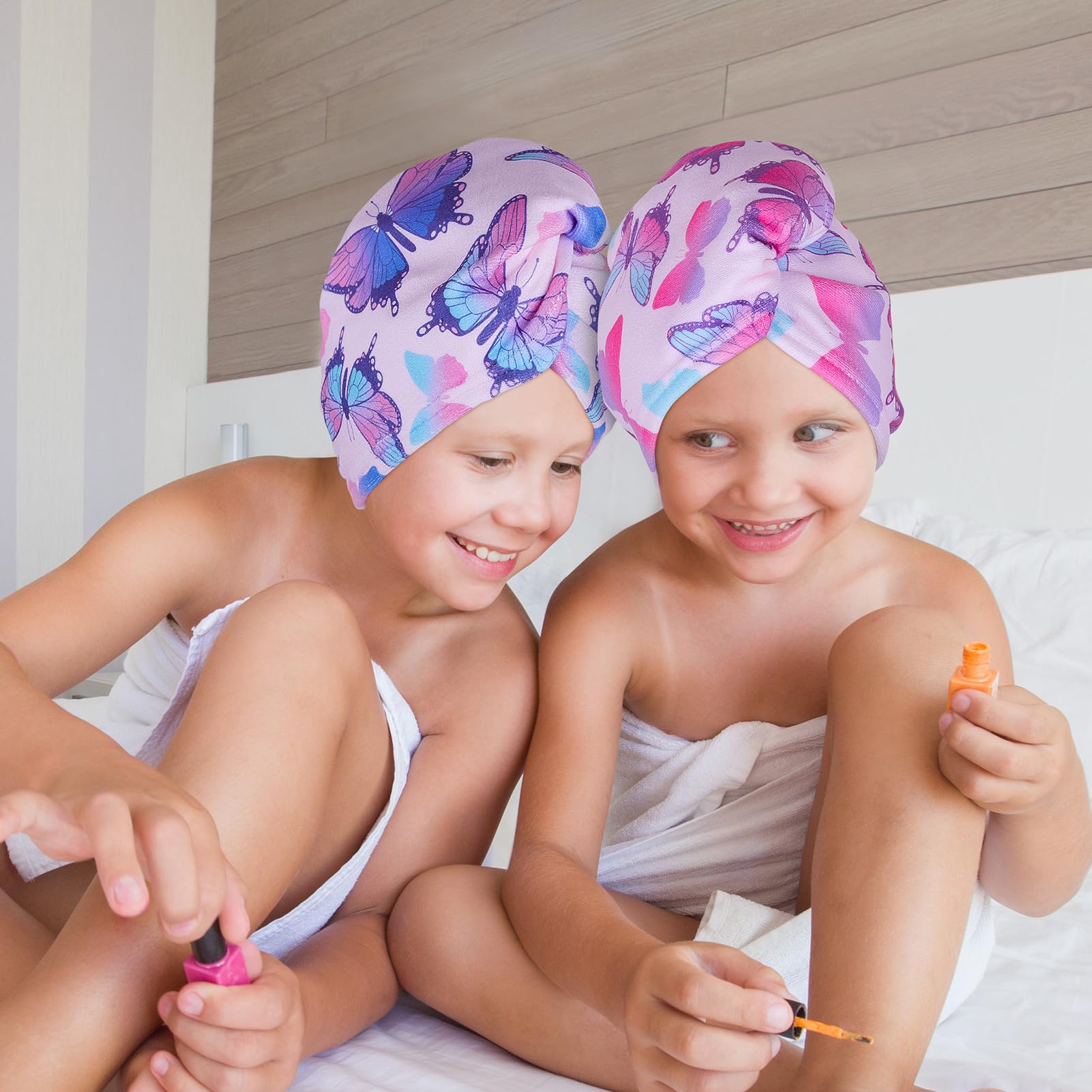 Pack of 2 Fiobee microfiber hair drying towels