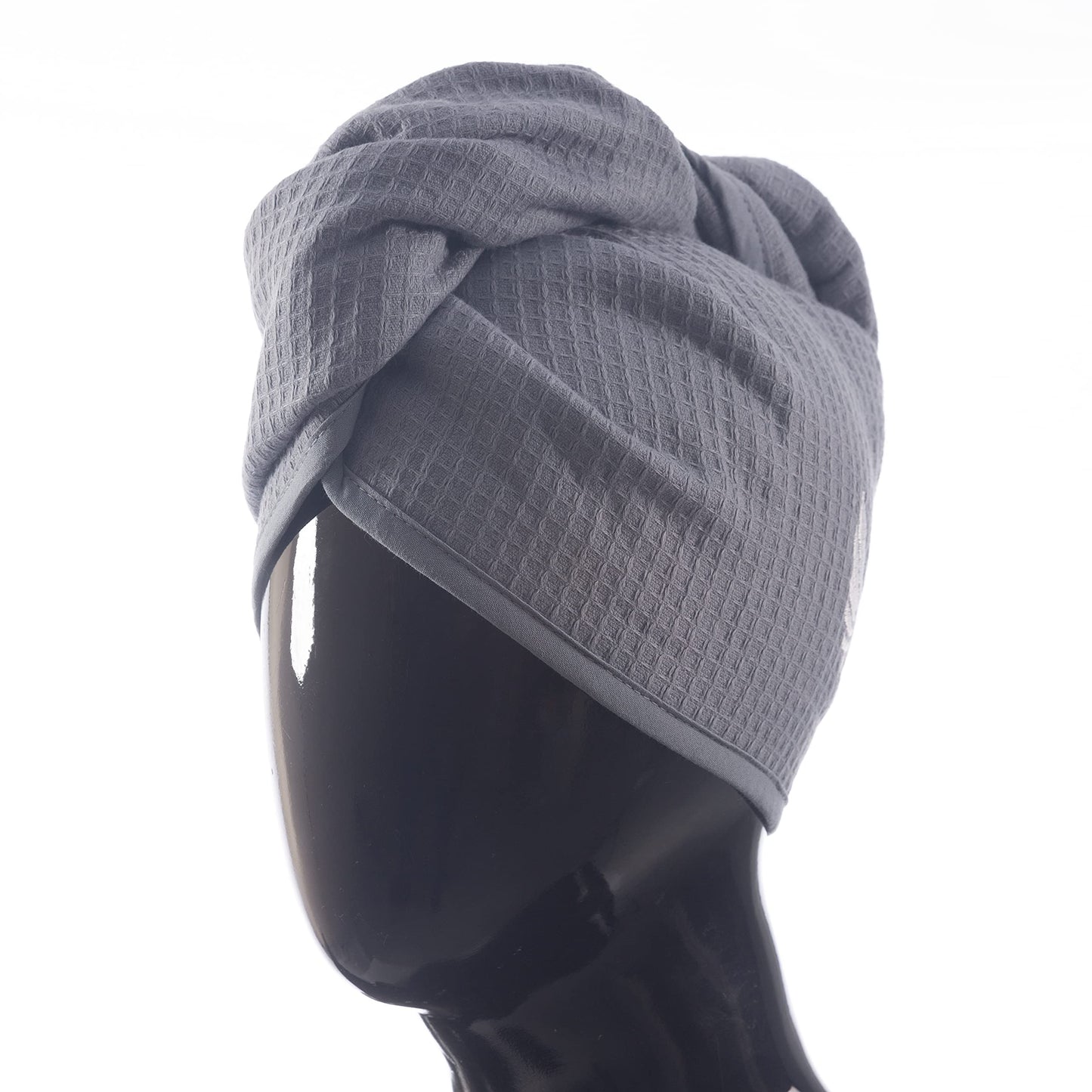 Selarus waffle weave cotton hair turban for women
