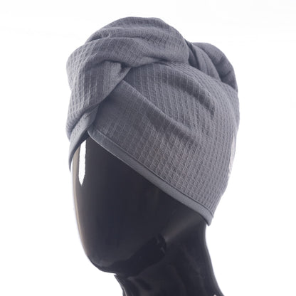 Selarus waffle weave cotton hair turban for women