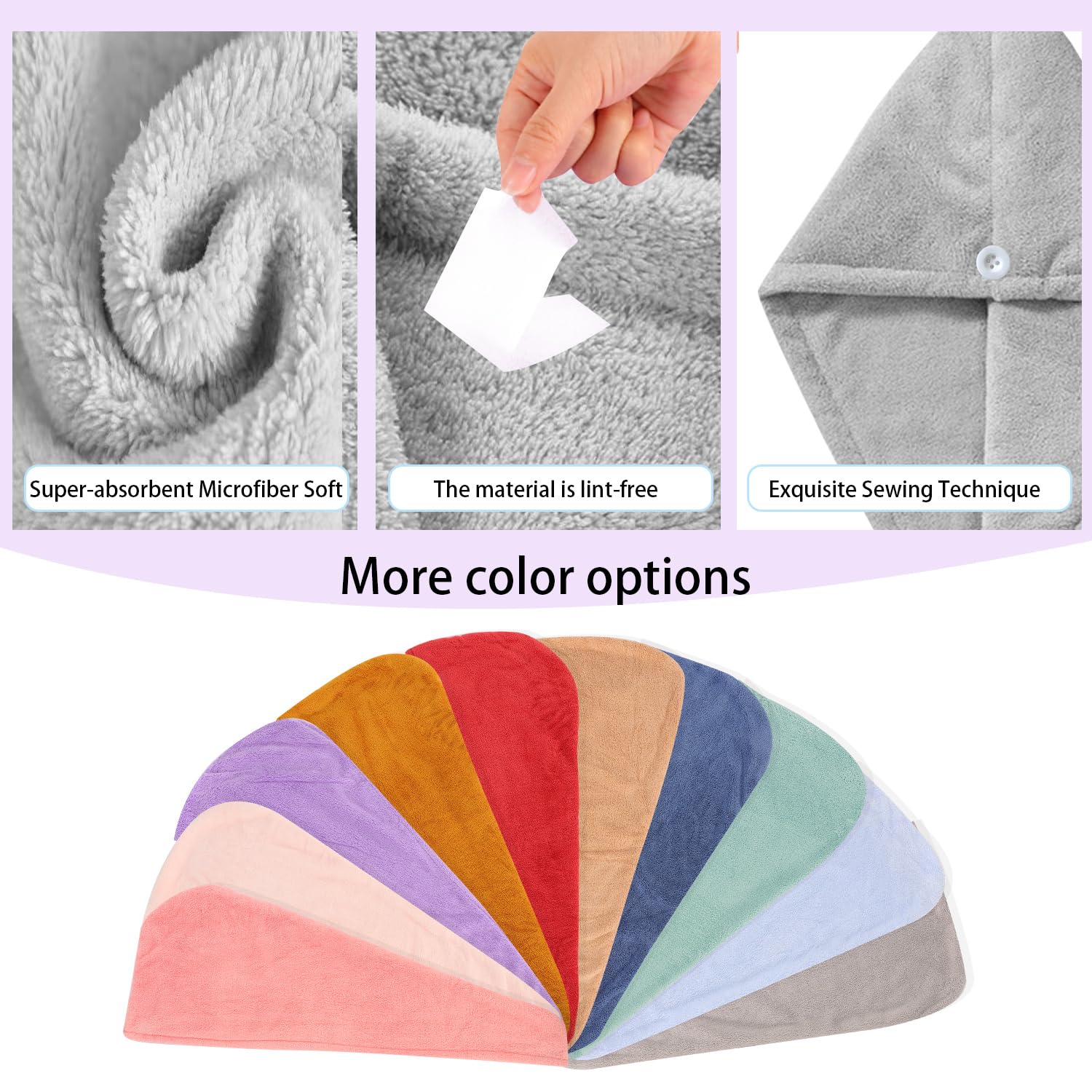 Close up of microfiber fabric texture for hair care
