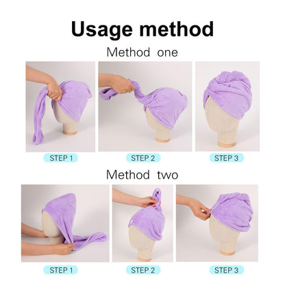 AGKXHDEC lightweight hair turban drying accessory