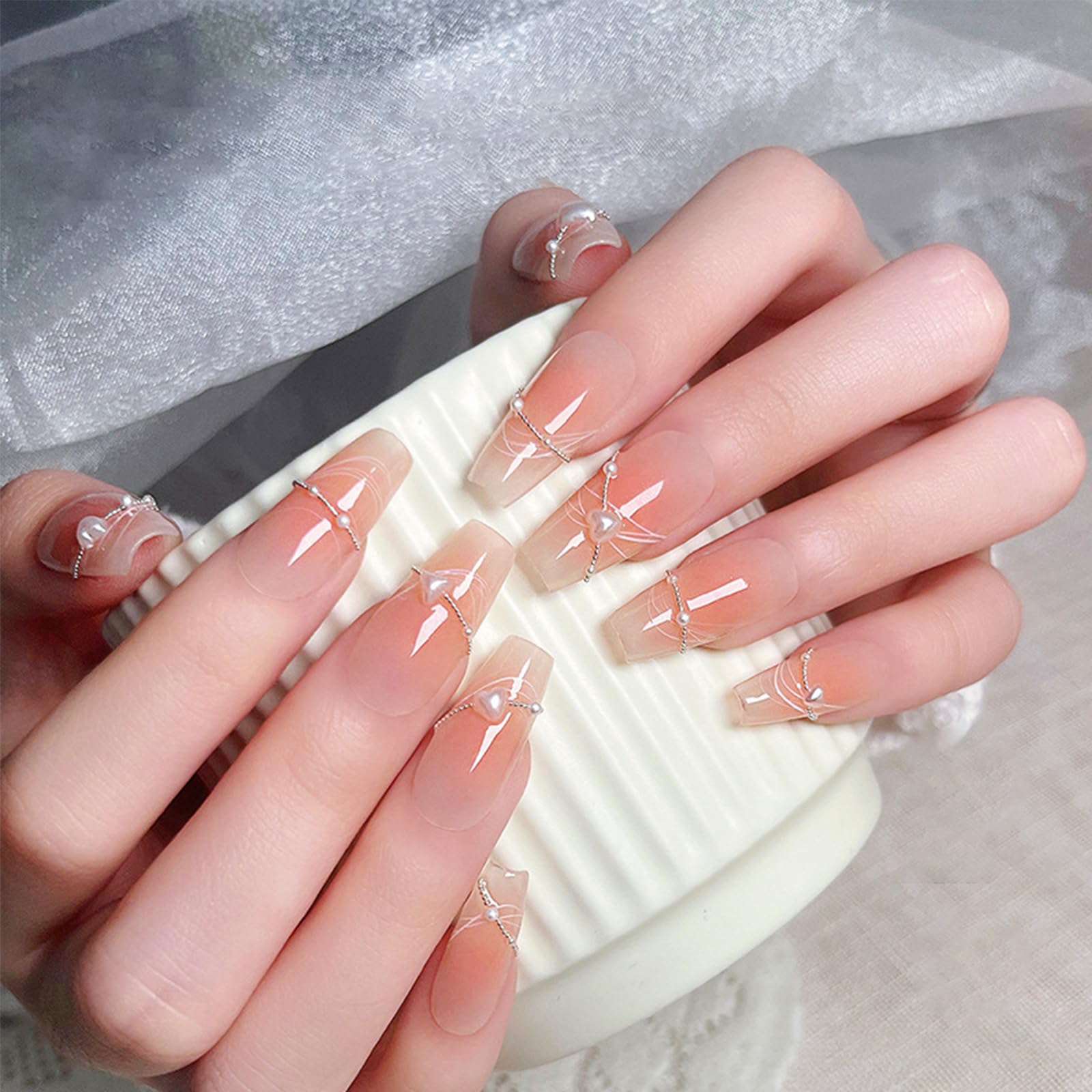 Collection of multi-shaped 3D nail art decorations