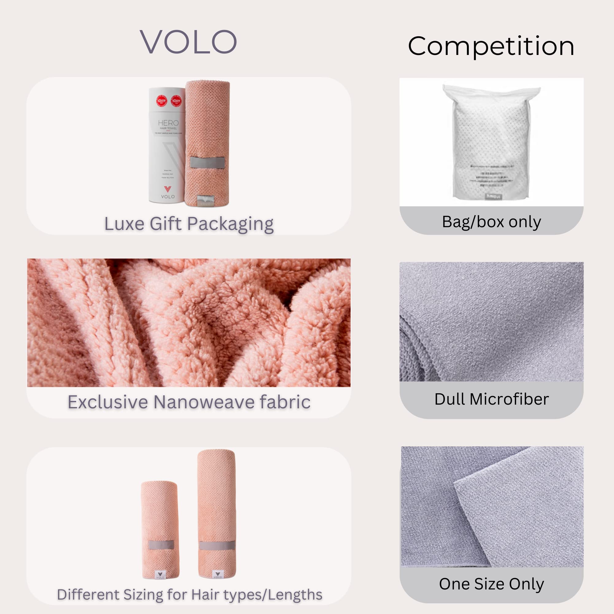 Volo Hero Salt White towel in luxury storage tube