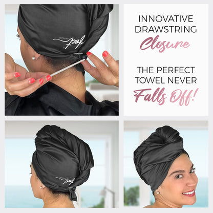 Texture detail of The Perfect Haircare smooth microfiber fabric
