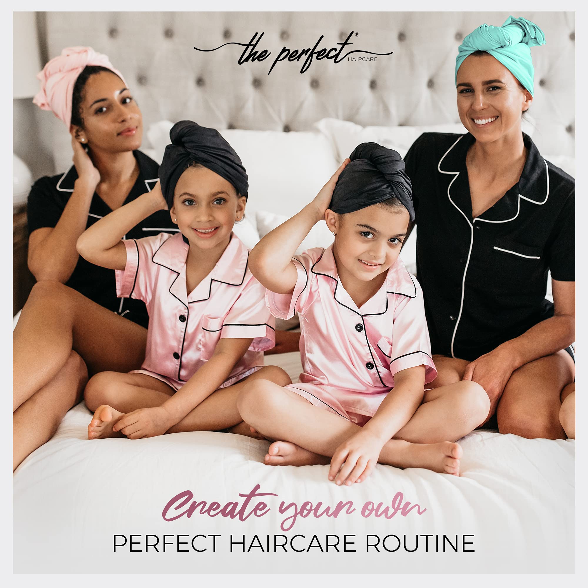 The Perfect Haircare hair towel folded for travel