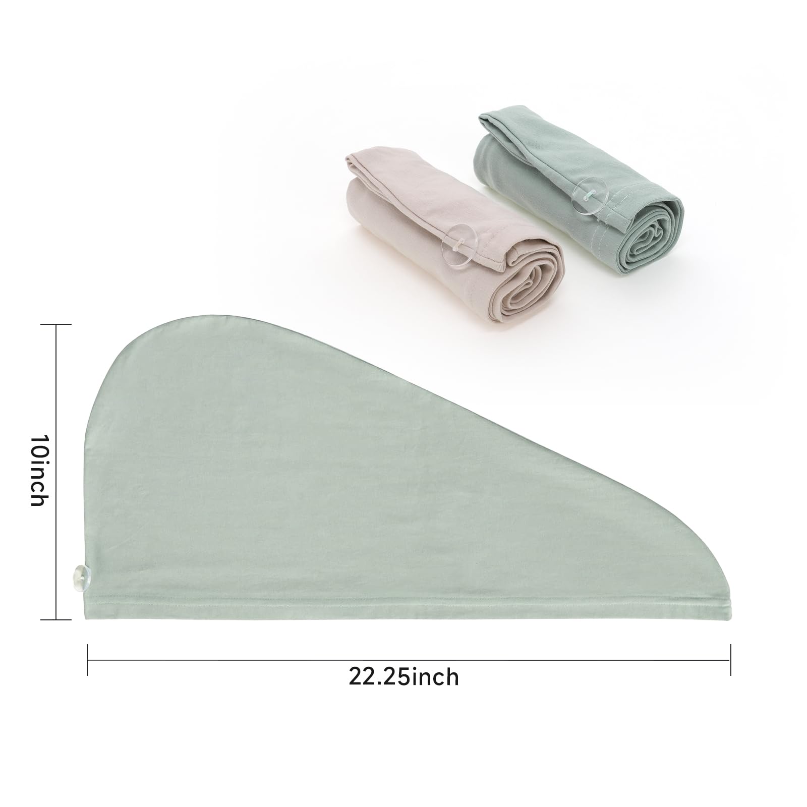 Kismetics hair turban with button closure detail