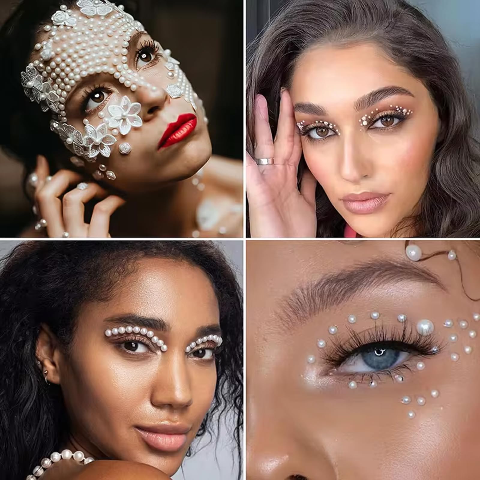 Dbdjwhj pearls used for face and body makeup embellishment