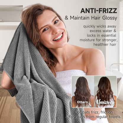 Close up of soft microfiber fabric texture of Umisleep towel