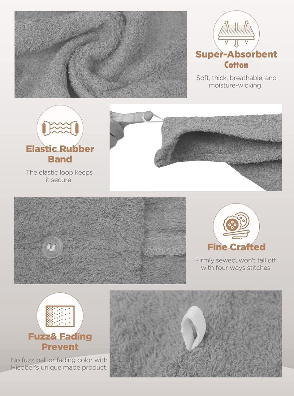 Textila hair wrap towel demonstrating secure fit for long hair