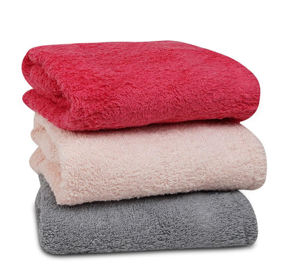 Pack of 3 Textila cotton head towel caps folded for display