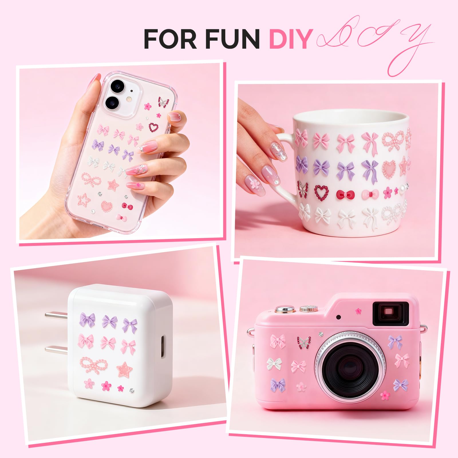 Professional manicure setup using MelodySusie 3D nail charms