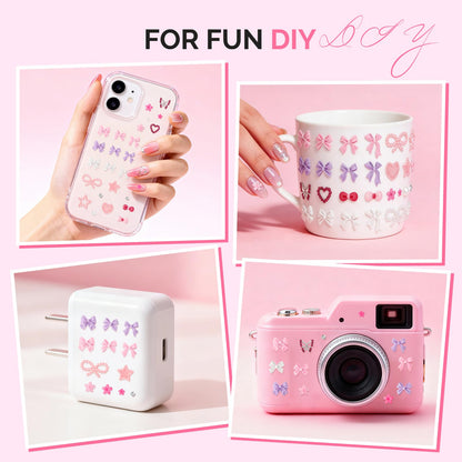 Professional manicure setup using MelodySusie 3D nail charms
