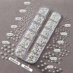 WENEWFINE white pearl charms organizer box top view