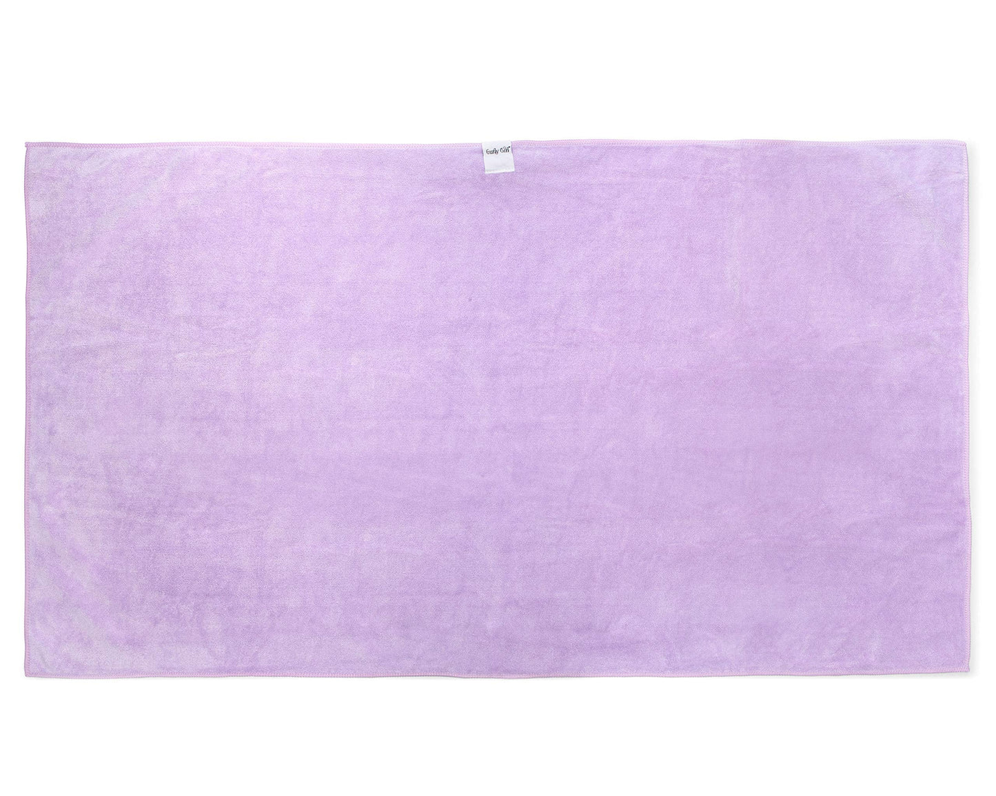 Curly Girl hair towel showing 22 by 39 inch size