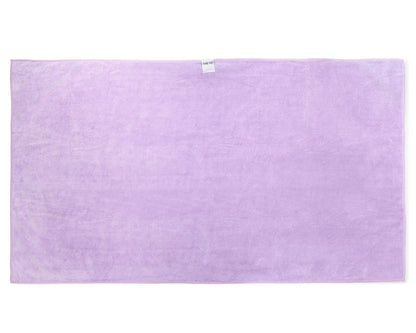 Curly Girl hair towel showing 22 by 39 inch size
