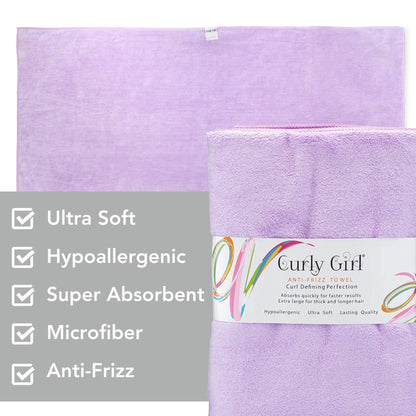 Anti frizz microfiber towel for thick hair