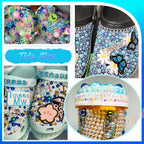 Creative nail art and tumbler decoration examples using the craft kit
