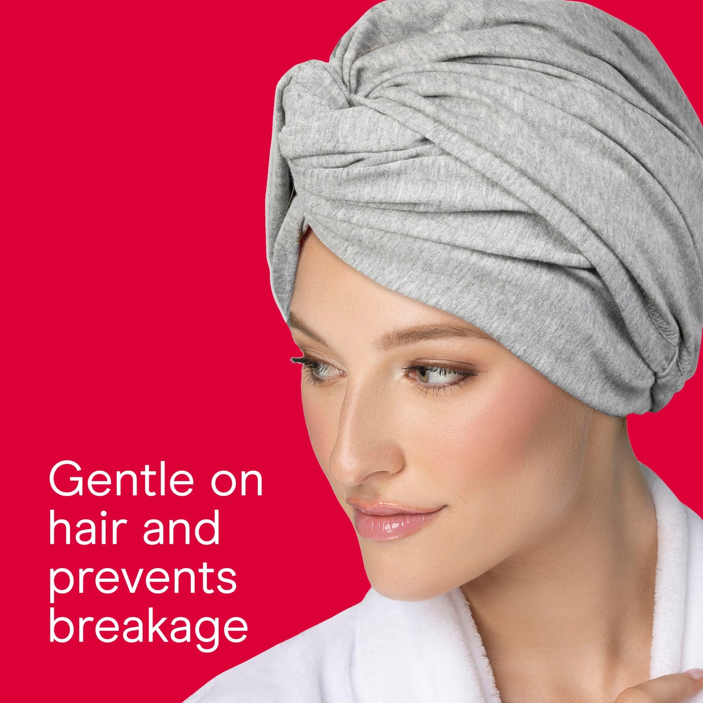 Conair fast drying hair plop towel fabric texture close up