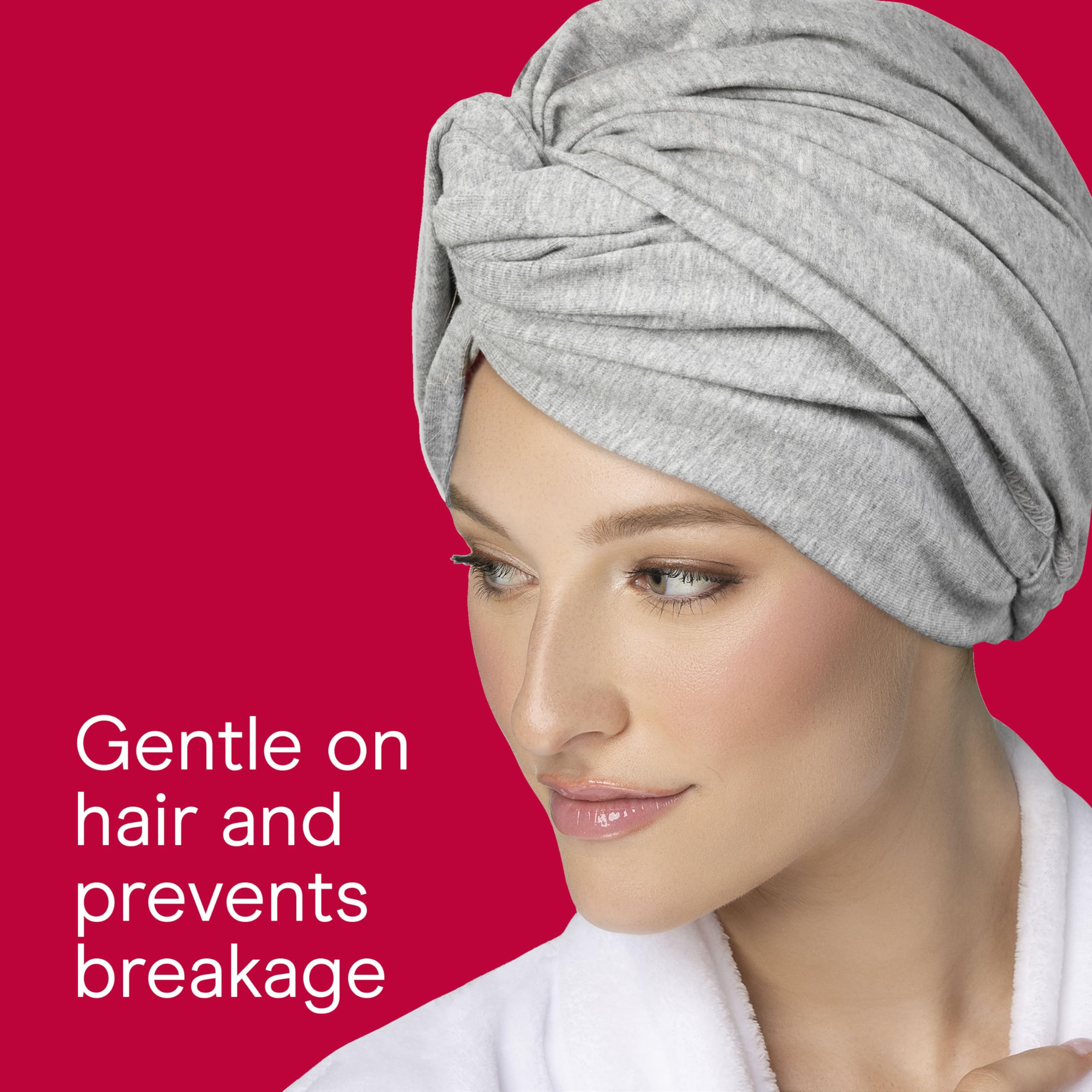 Conair fast drying hair plop towel fabric texture close up