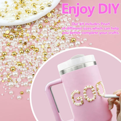 Tools included in the Semata bedazzling kit: tweezers and drill pen.