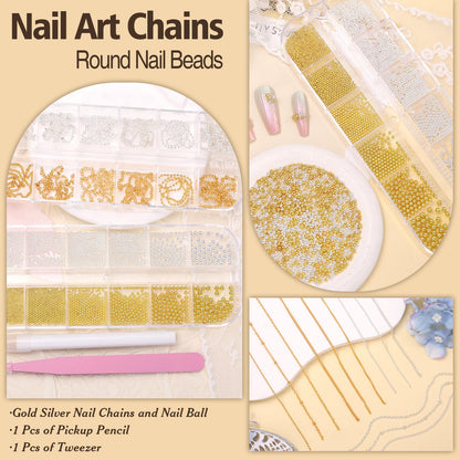 Tatiwoo nail accessories stored in organized two box set