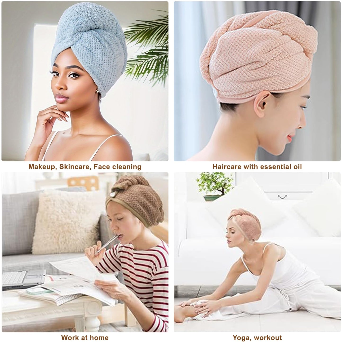Professional packaging of Kldnkig hair towel wrap set