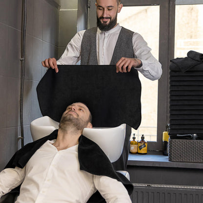 Professional barber towel set for spa and gym use