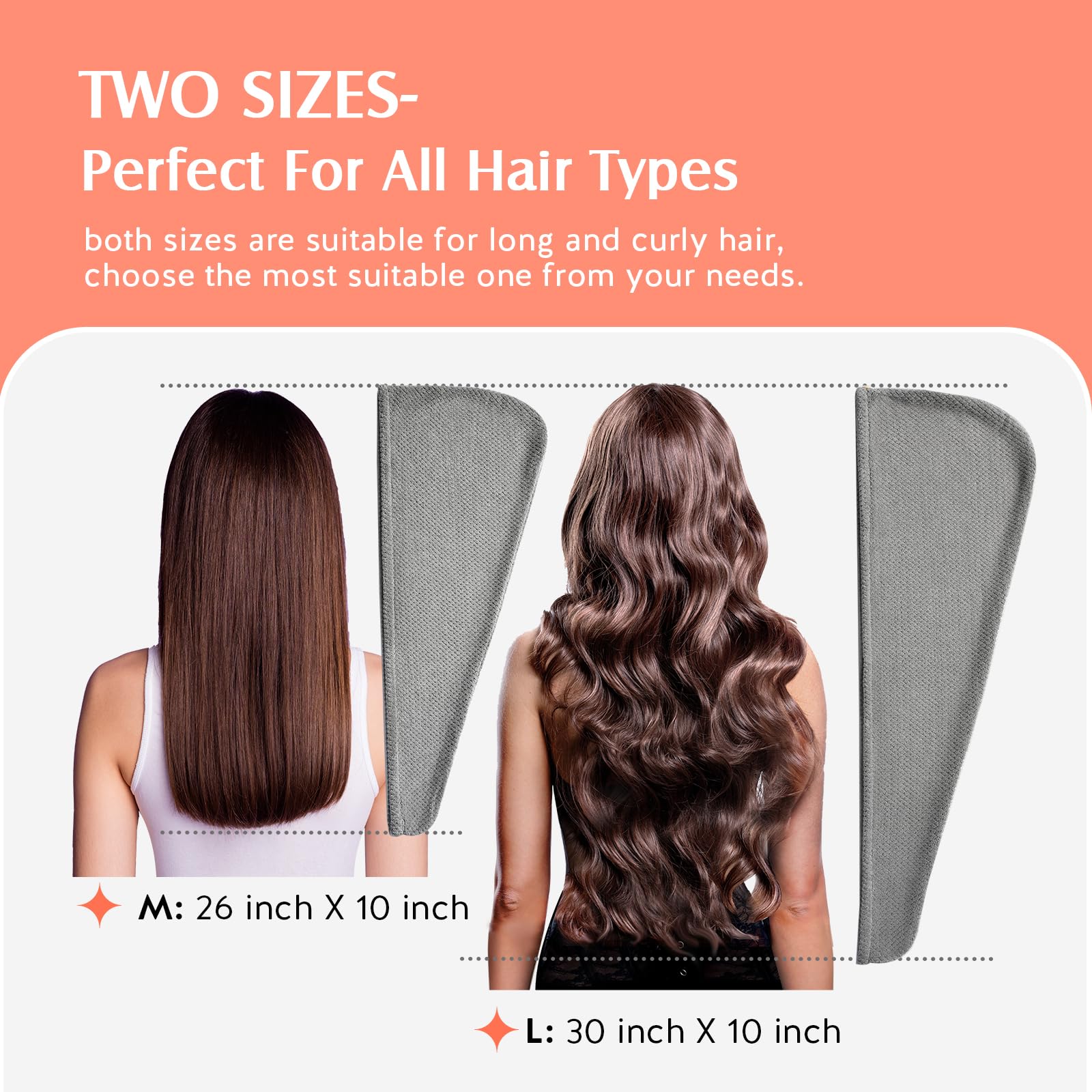 Yfong hair towel showing texture and thickness