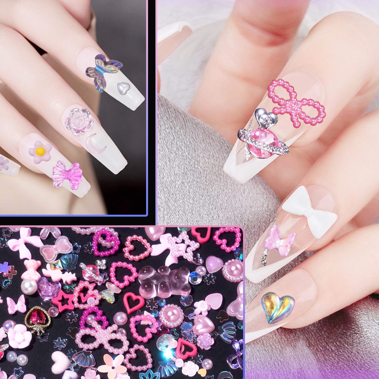 Tatiwoo nail art decoration kit for professional use