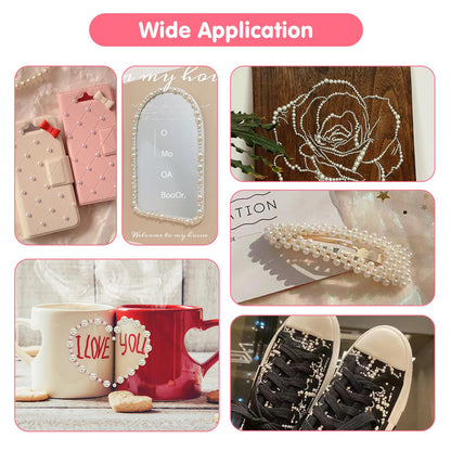 Full pack of 3701 self adhesive pearl stickers for DIY