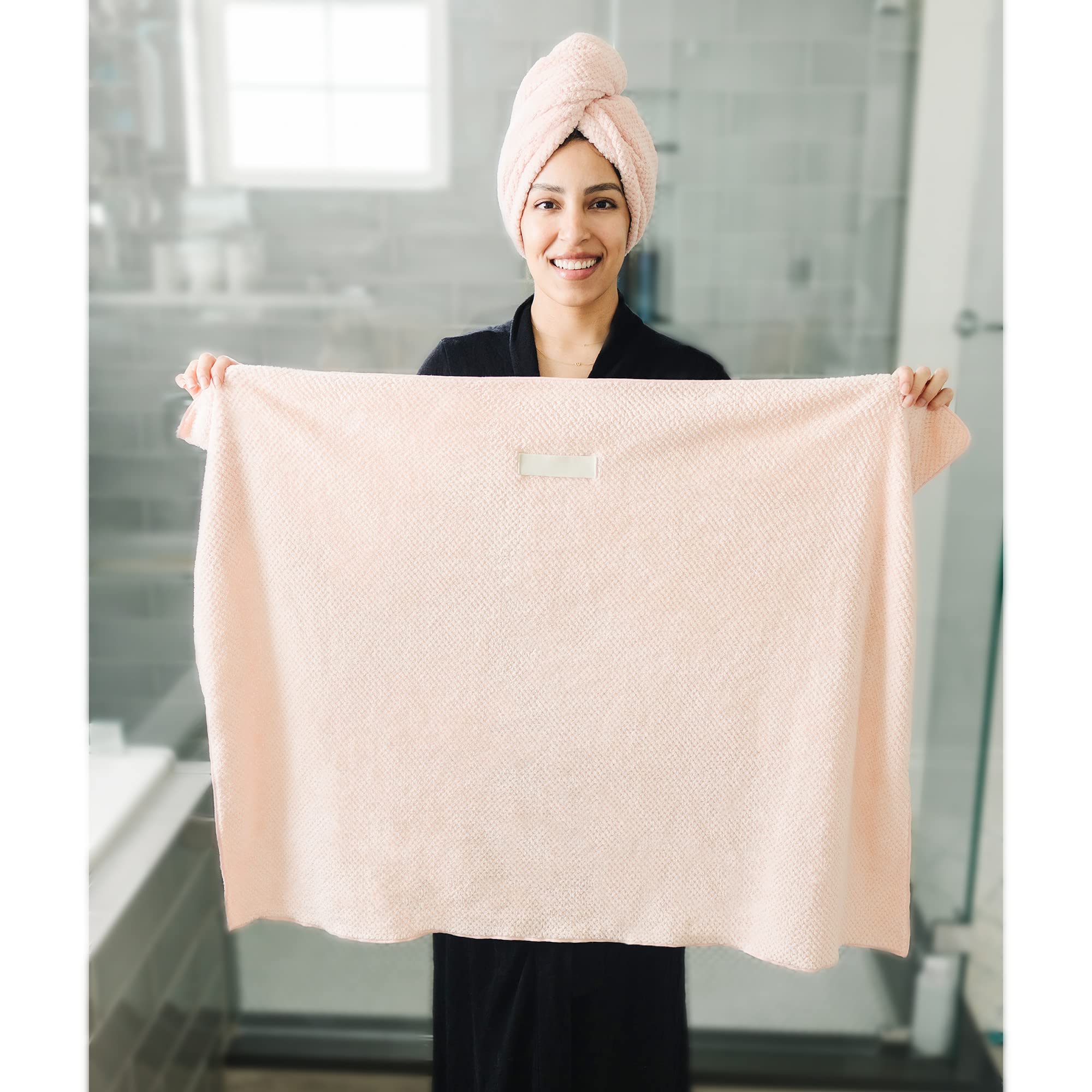 Rolshol hair turban wrap with elastic band